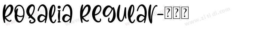 Rosalia Regular字体转换